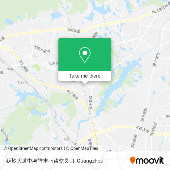 狮岭大道中与祥丰南路交叉口 map