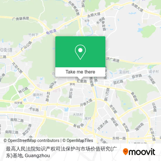 最高人民法院知识产权司法保护与市场价值研究(广东)基地 map
