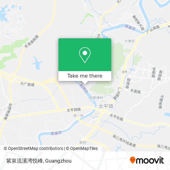 紫泉流溪湾悦峰 map