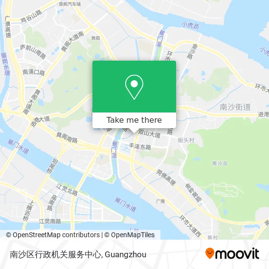 南沙区行政机关服务中心 map