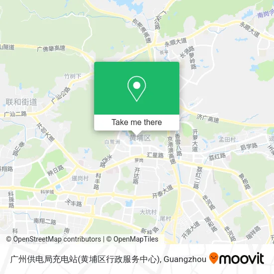 广州供电局充电站(黄埔区行政服务中心) map