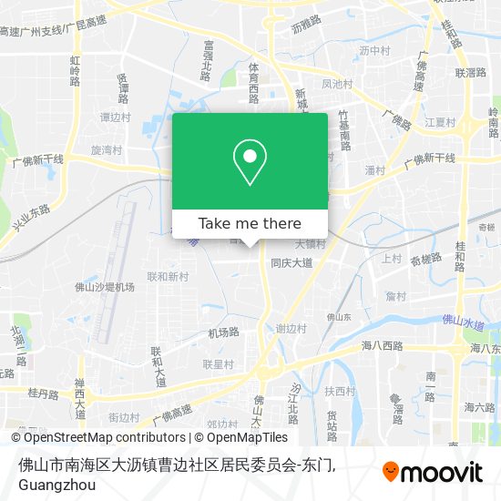 佛山市南海区大沥镇曹边社区居民委员会-东门 map