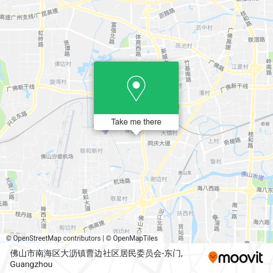 佛山市南海区大沥镇曹边社区居民委员会-东门 map