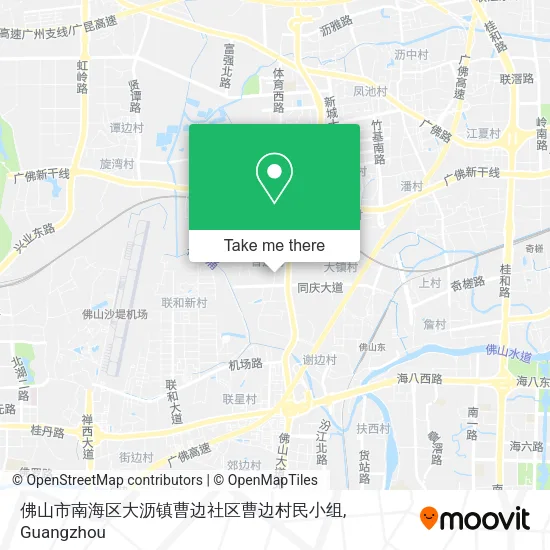 佛山市南海区大沥镇曹边社区曹边村民小组 map