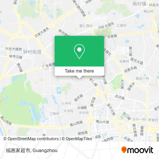 福惠家超市 map