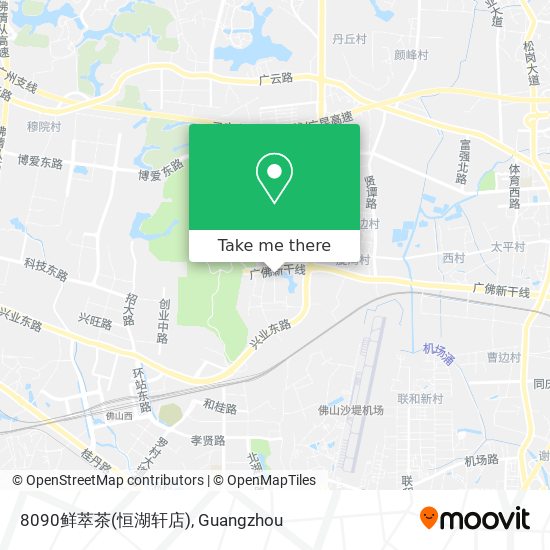 8090鲜萃茶(恒湖轩店) map