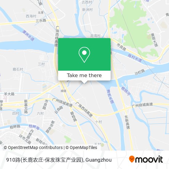 910路(长鹿农庄-保发珠宝产业园) map