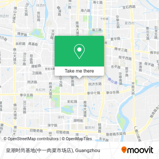 皇潮时尚基地(中一肉菜市场店) map