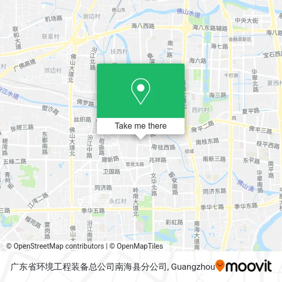广东省环境工程装备总公司南海县分公司 map