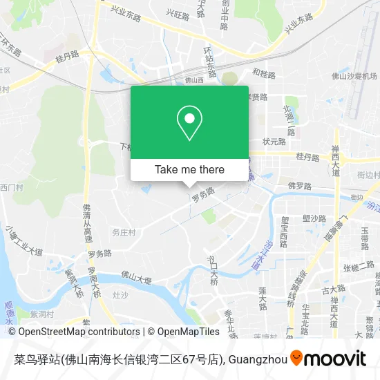菜鸟驿站(佛山南海长信银湾二区67号店) map