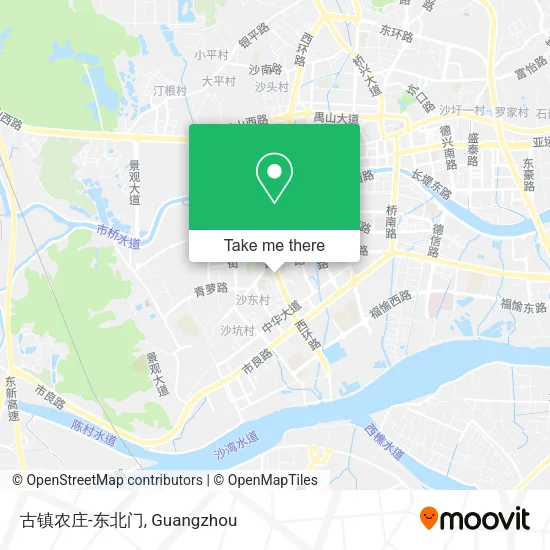 古镇农庄-东北门 map