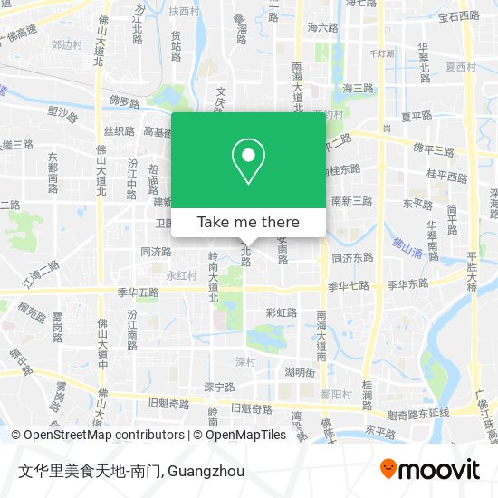 文华里美食天地-南门 map
