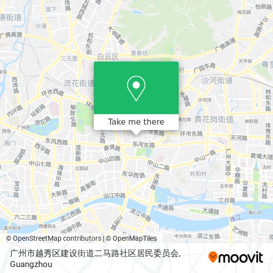 广州市越秀区建设街道二马路社区居民委员会 map