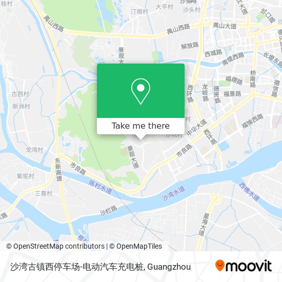 沙湾古镇西停车场-电动汽车充电桩 map