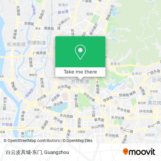 白云皮具城-东门 map