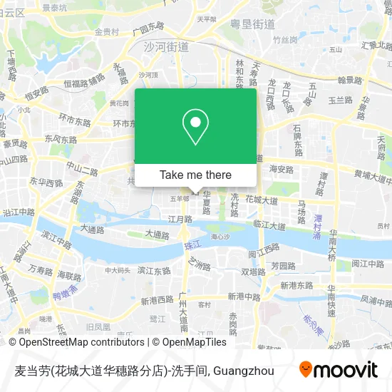 麦当劳(花城大道华穗路分店)-洗手间 map