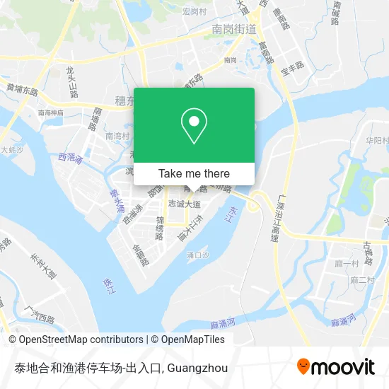 泰地合和渔港停车场-出入口 map