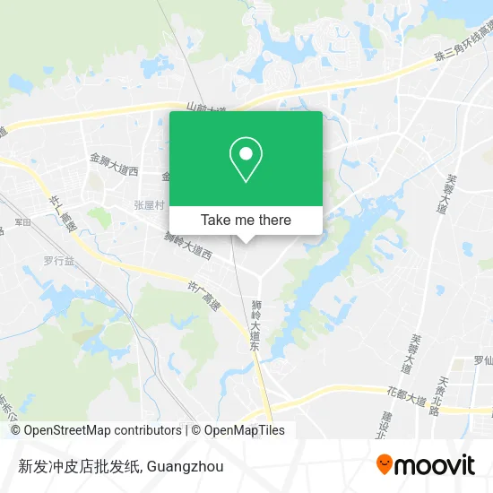 新发冲皮店批发纸 map