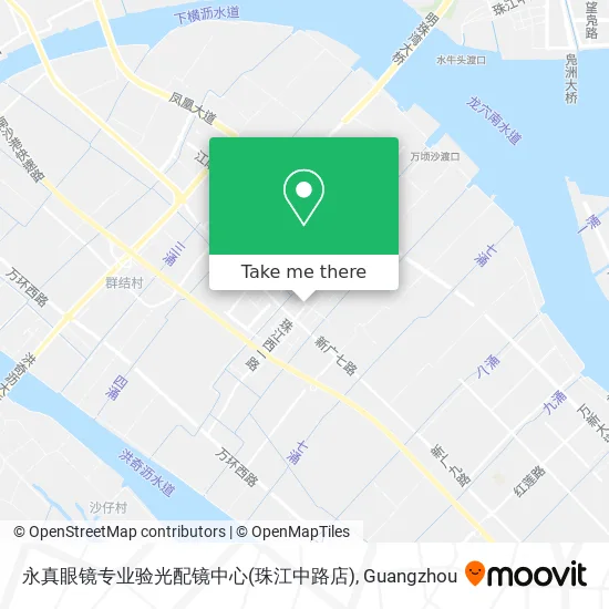 永真眼镜专业验光配镜中心(珠江中路店) map