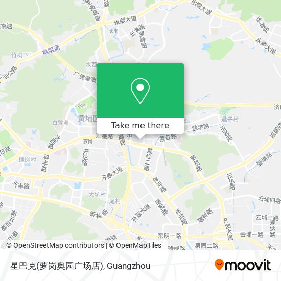 星巴克(萝岗奥园广场店) map
