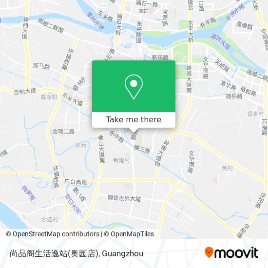 尚品阁生活逸站(奥园店) map