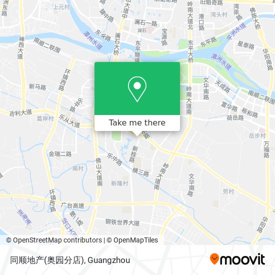 同顺地产(奥园分店) map