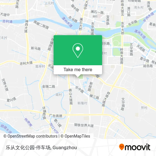 乐从文化公园-停车场 map