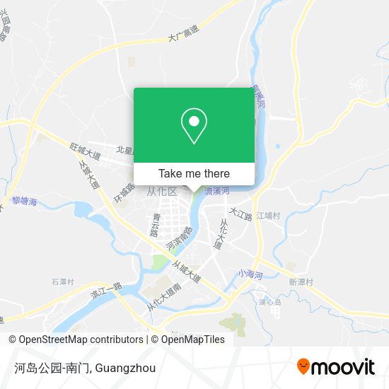 河岛公园-南门 map