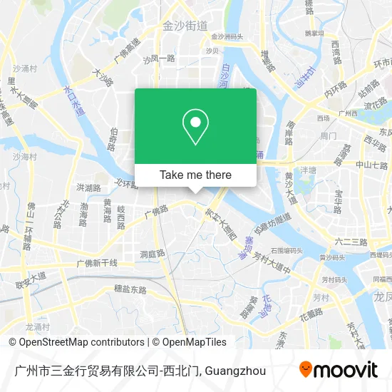 广州市三金行贸易有限公司-西北门 map