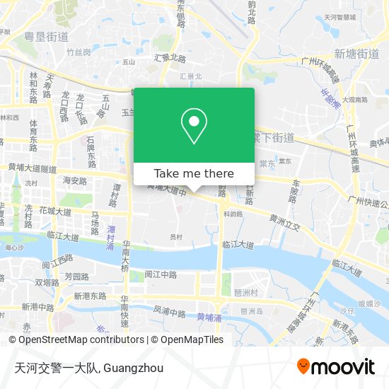 天河交警一大队 map