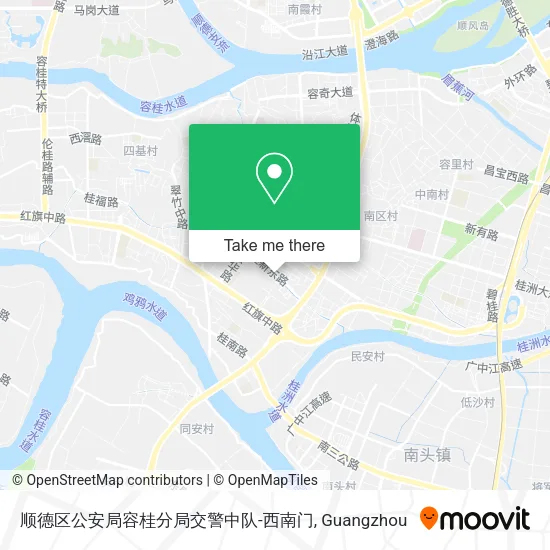 顺德区公安局容桂分局交警中队-西南门 map