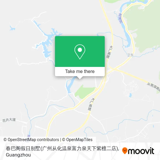 春巴阁假日别墅(广州从化温泉富力泉天下紫檀二店) map