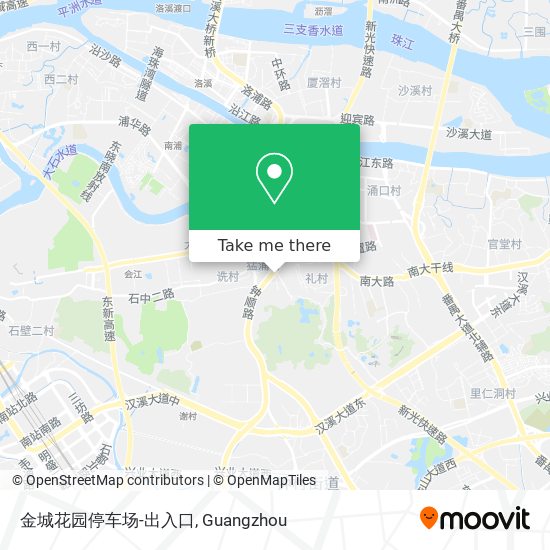 金城花园停车场-出入口 map