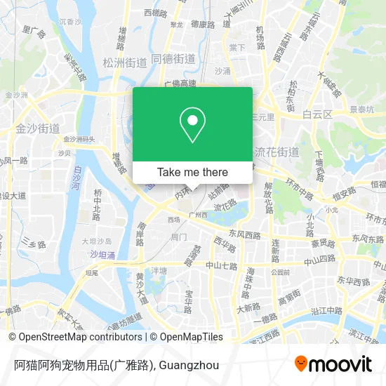 阿猫阿狗宠物用品(广雅路) map