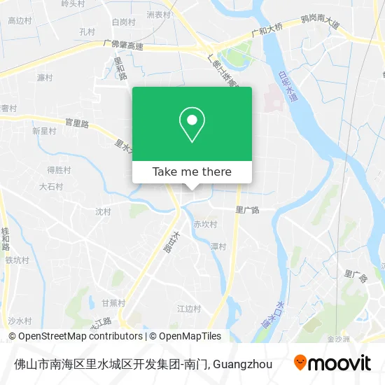 佛山市南海区里水城区开发集团-南门 map