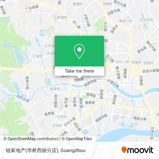 链家地产(市桥西丽分店) map
