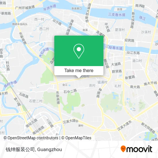 钱绅服装公司 map