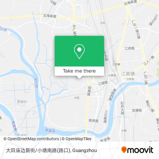 大田庙边新街/小塘南路(路口) map
