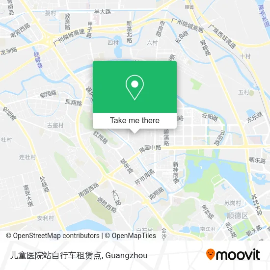 儿童医院站自行车租赁点 map