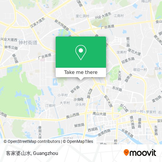 客家婆山水 map