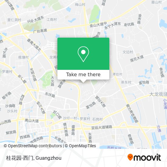 桂花园-西门 map