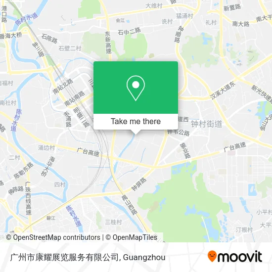 广州市康耀展览服务有限公司 map
