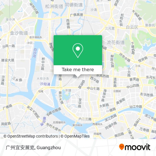 广州宜安展览 map