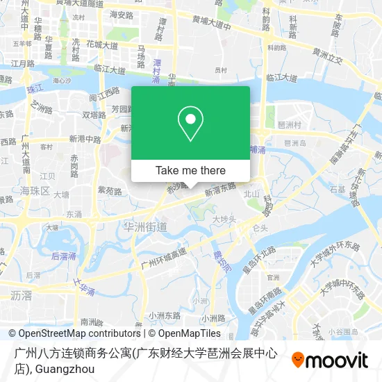广州八方连锁商务公寓(广东财经大学琶洲会展中心店) map