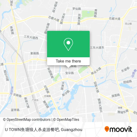 U TOWN鱼塘狼人杀桌游餐吧 map