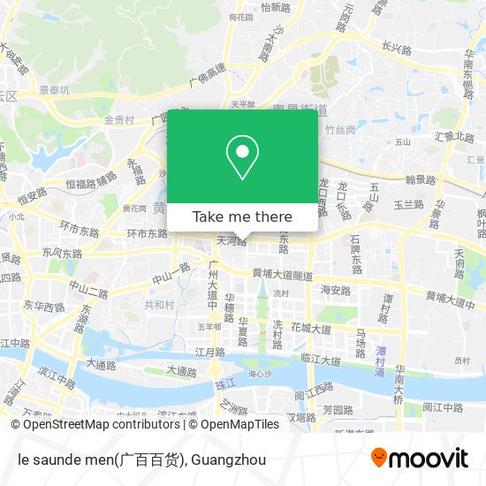 le saunde men(广百百货) map