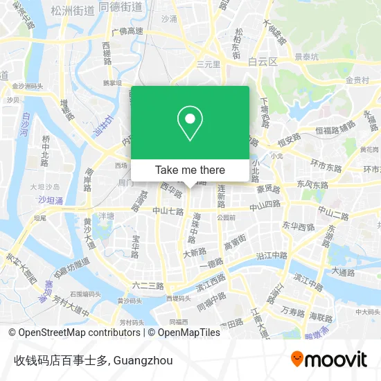 收钱码店百事士多 map