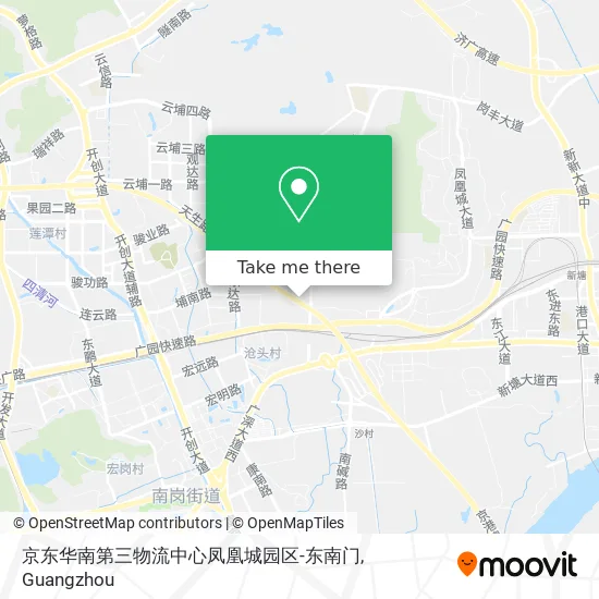 京东华南第三物流中心凤凰城园区-东南门 map