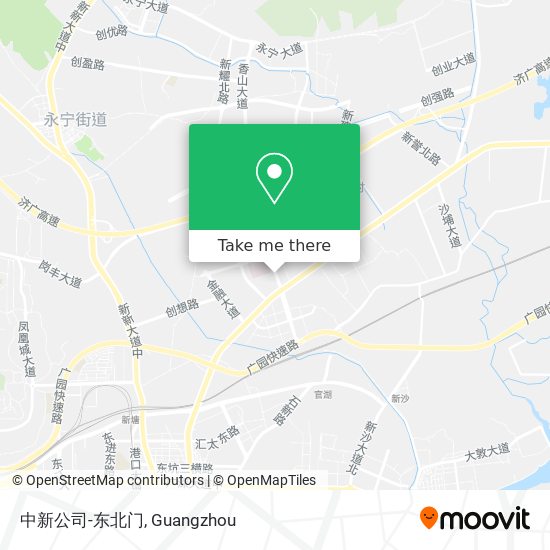 中新公司-东北门 map