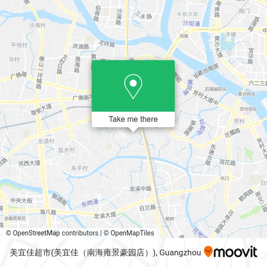 美宜佳超市(美宜佳（南海雍景豪园店）) map